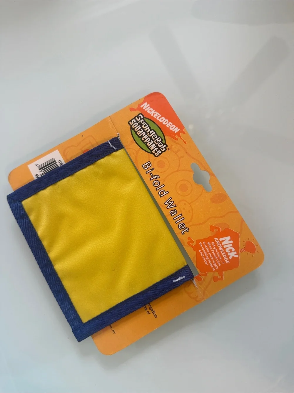 Nickelodeon SpongeBob Yellow & Blue Kids Bi-Fold Wallet with Character Art
